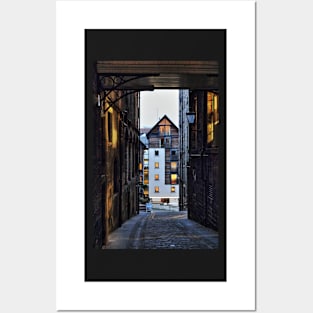 Old Fishmarket Close Edinburgh - Scottland Posters and Art